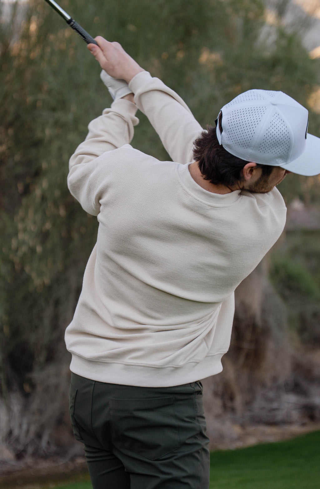 Relaxed Fit Textured Crew